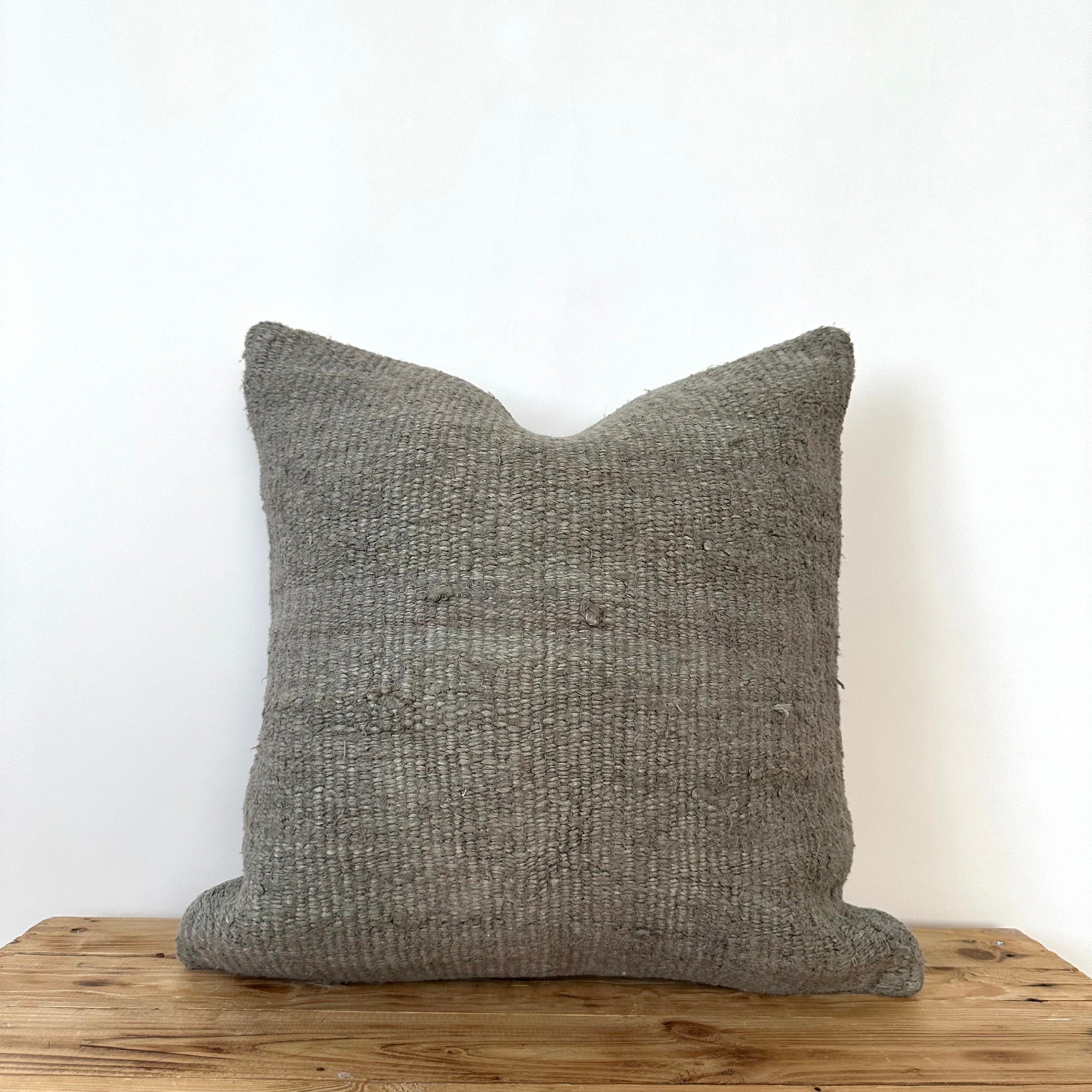 Clodagh - Green Hemp Pillow Cover