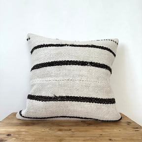 Tiffani - White Hemp Pillow Cover