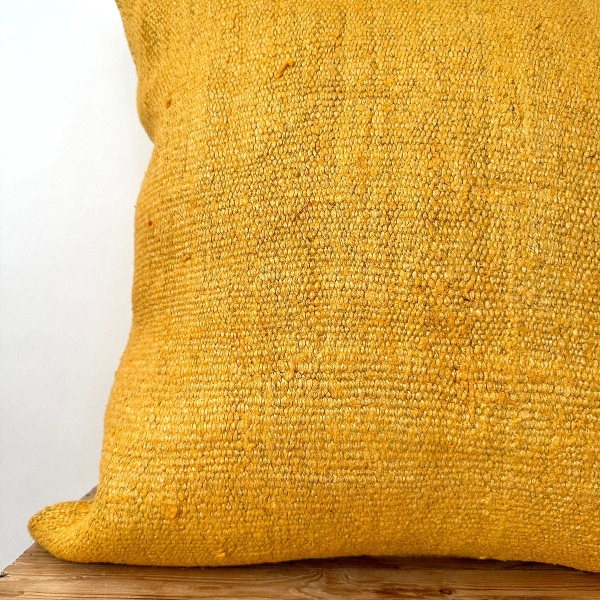 Yamilah - Yellow Hemp Pillow Cover