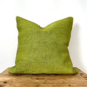 Carlina - Green Hemp Pillow Cover