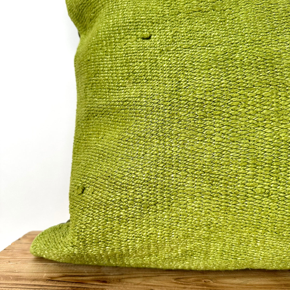 Carlina - Green Hemp Pillow Cover