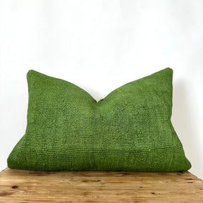 Caprice - Green Hemp Pillow Cover