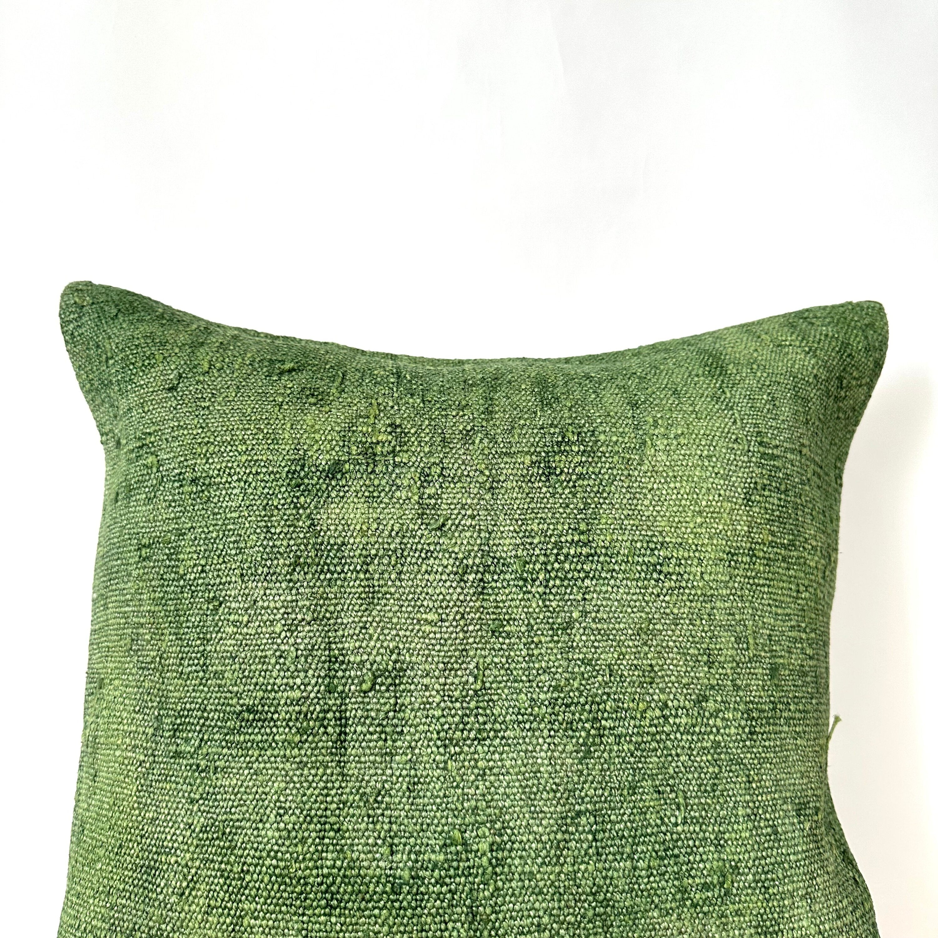 Citrina - Green Hemp Pillow Cover