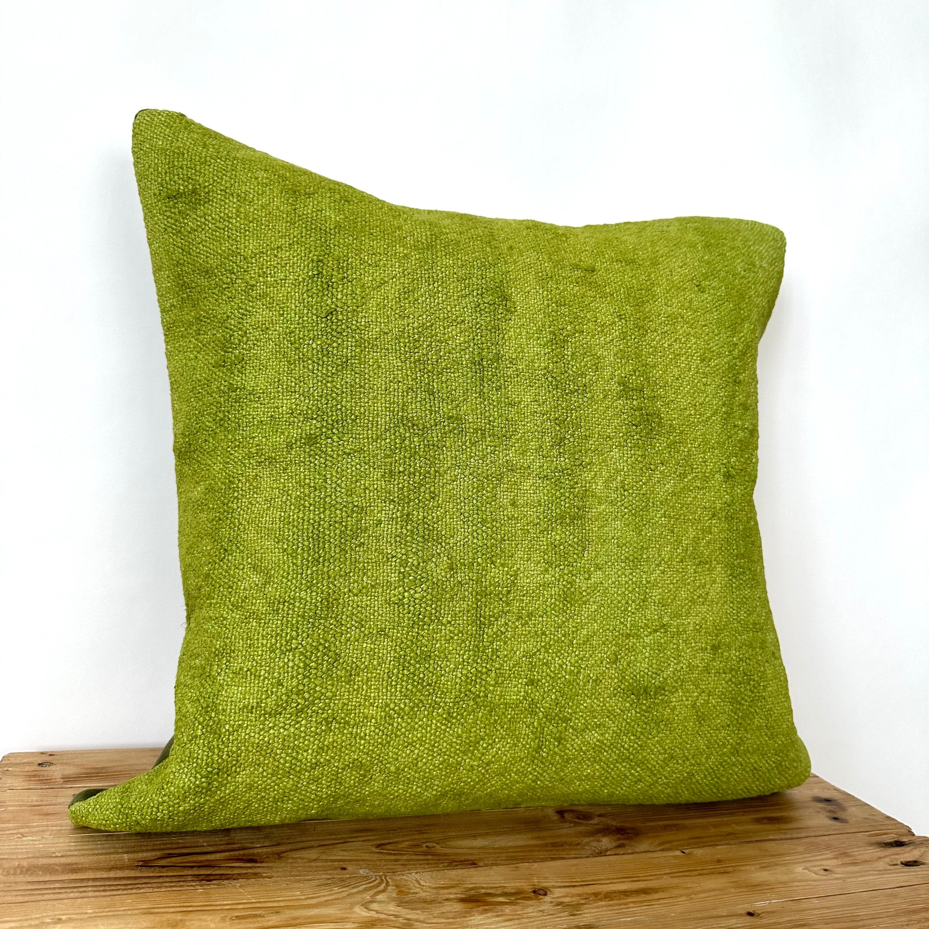 Cienna - Green Hemp Pillow Cover