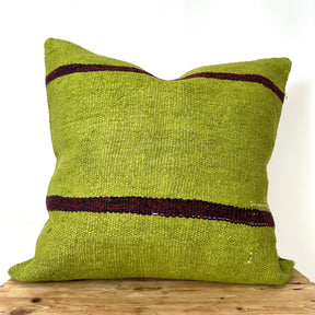 Cynthiana - Green Hemp Pillow Cover