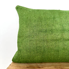 Cleonie - Green Hemp Pillow Cover