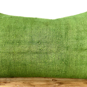 Cleonie - Green Hemp Pillow Cover