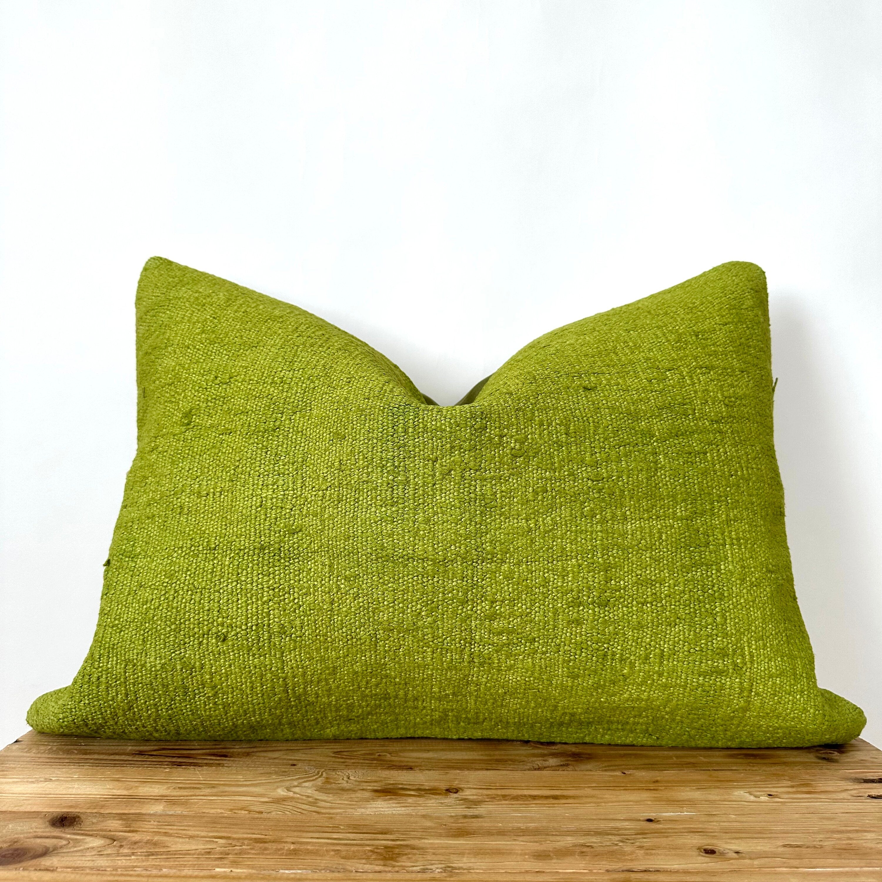 Callia - Green Hemp Pillow Cover