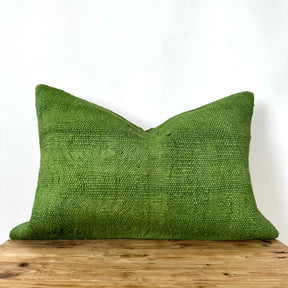 Chaviva - Green Hemp Pillow Cover