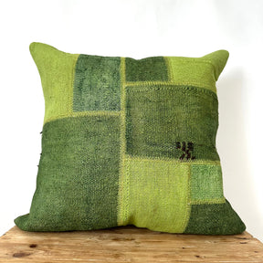 Cypria - Green Hemp Pillow Cover