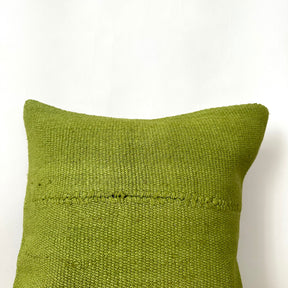 Carlotta - Green Hemp Pillow Cover