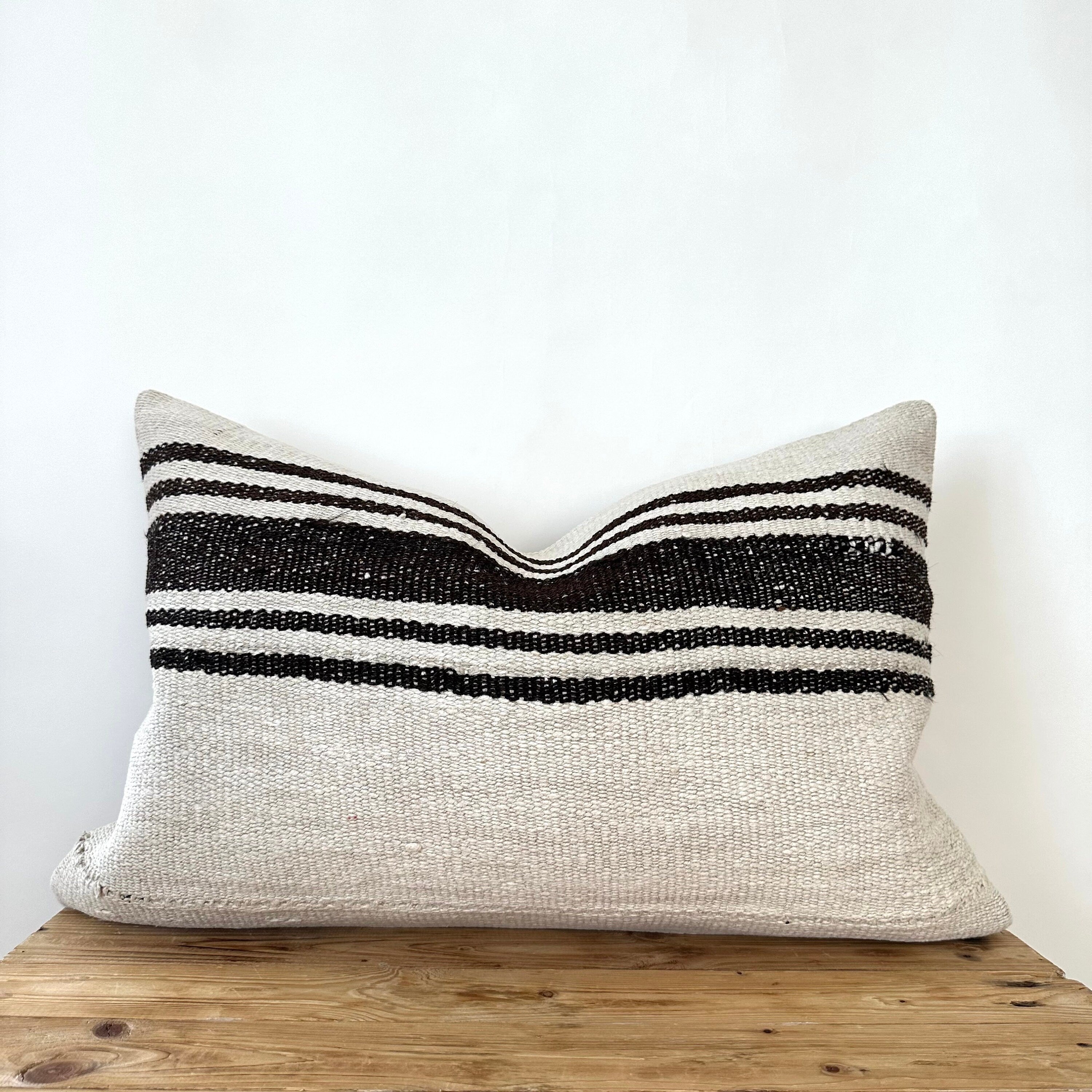 Tatia - White Hemp Pillow Cover