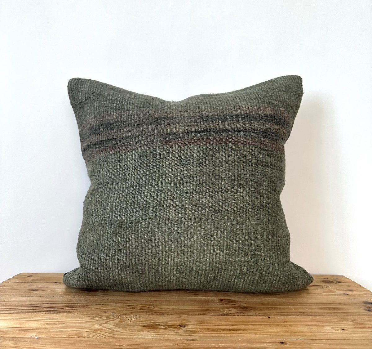 Cherith - Green Hemp Pillow Cover