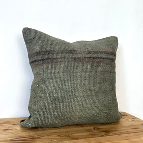 Cherith - Green Hemp Pillow Cover