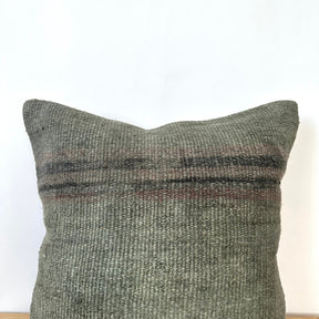 Cherith - Green Hemp Pillow Cover