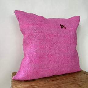 Yashira - Pink Hemp Pillow Cover