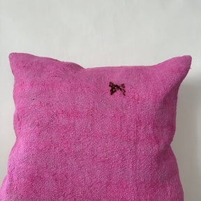 Yashira - Pink Hemp Pillow Cover