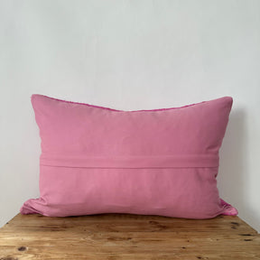 Yaelis - Pink Hemp Pillow Cover