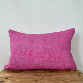 Yaelis - Pink Hemp Pillow Cover