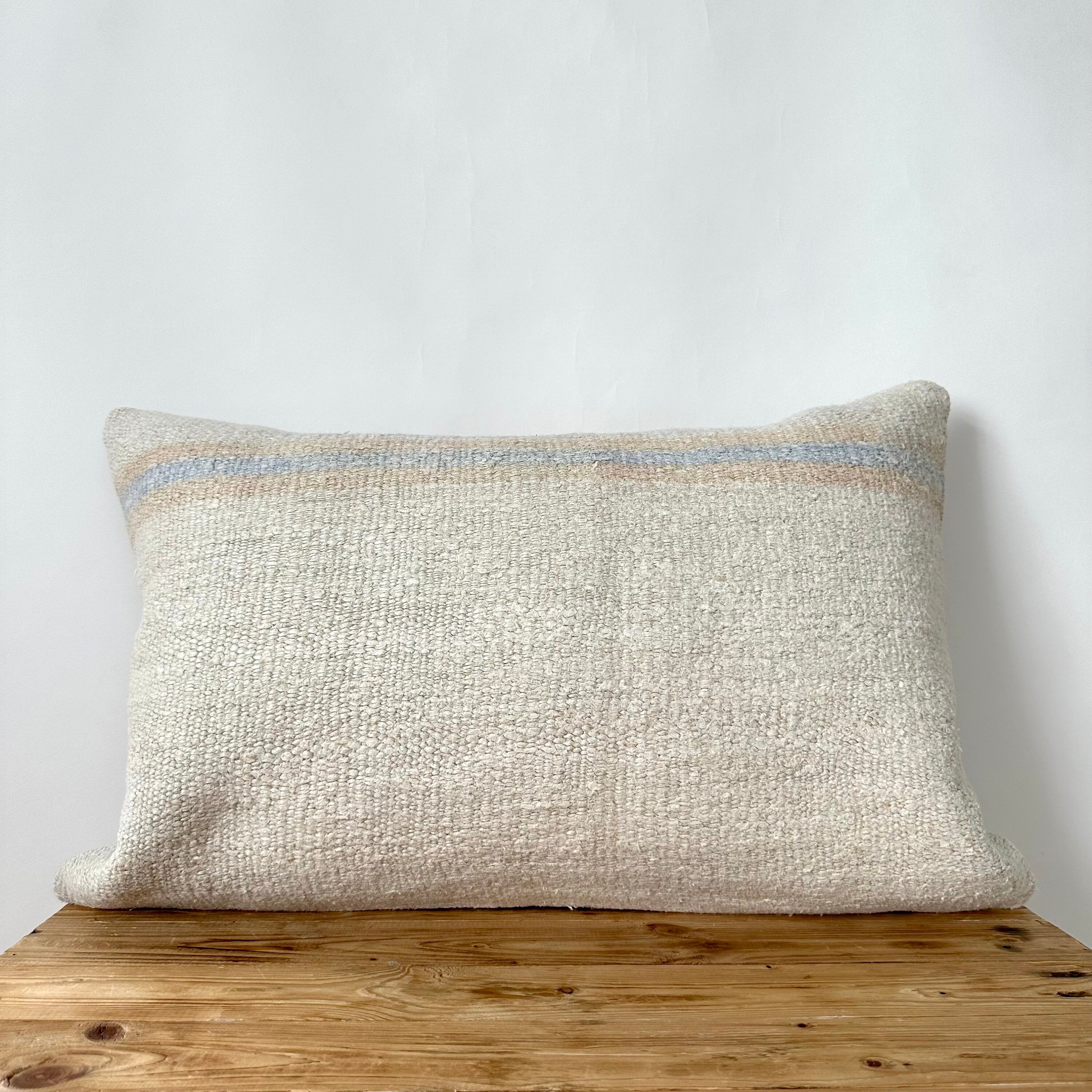 Tassia - White Hemp Pillow Cover