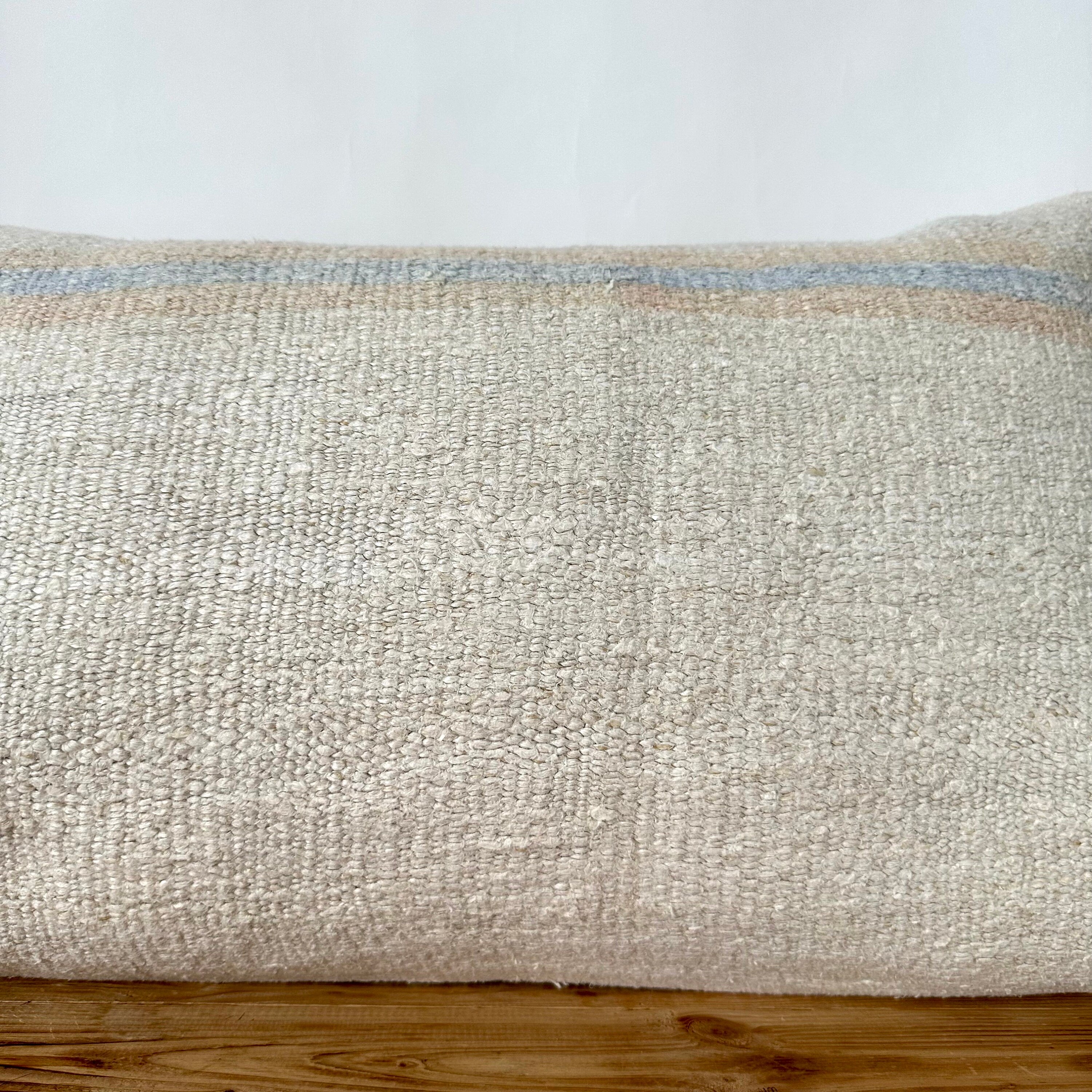 Tassia - White Hemp Pillow Cover