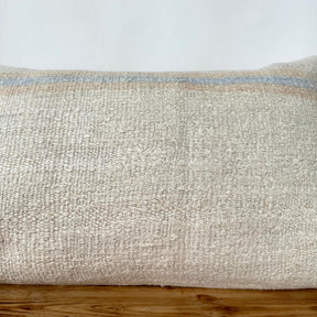 Tassia - White Hemp Pillow Cover