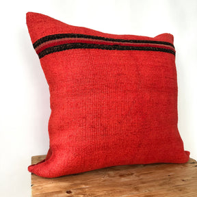 Yalissa - Red Hemp Pillow Cover