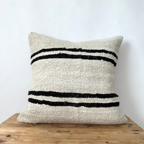 Triona - White Hemp Pillow Cover