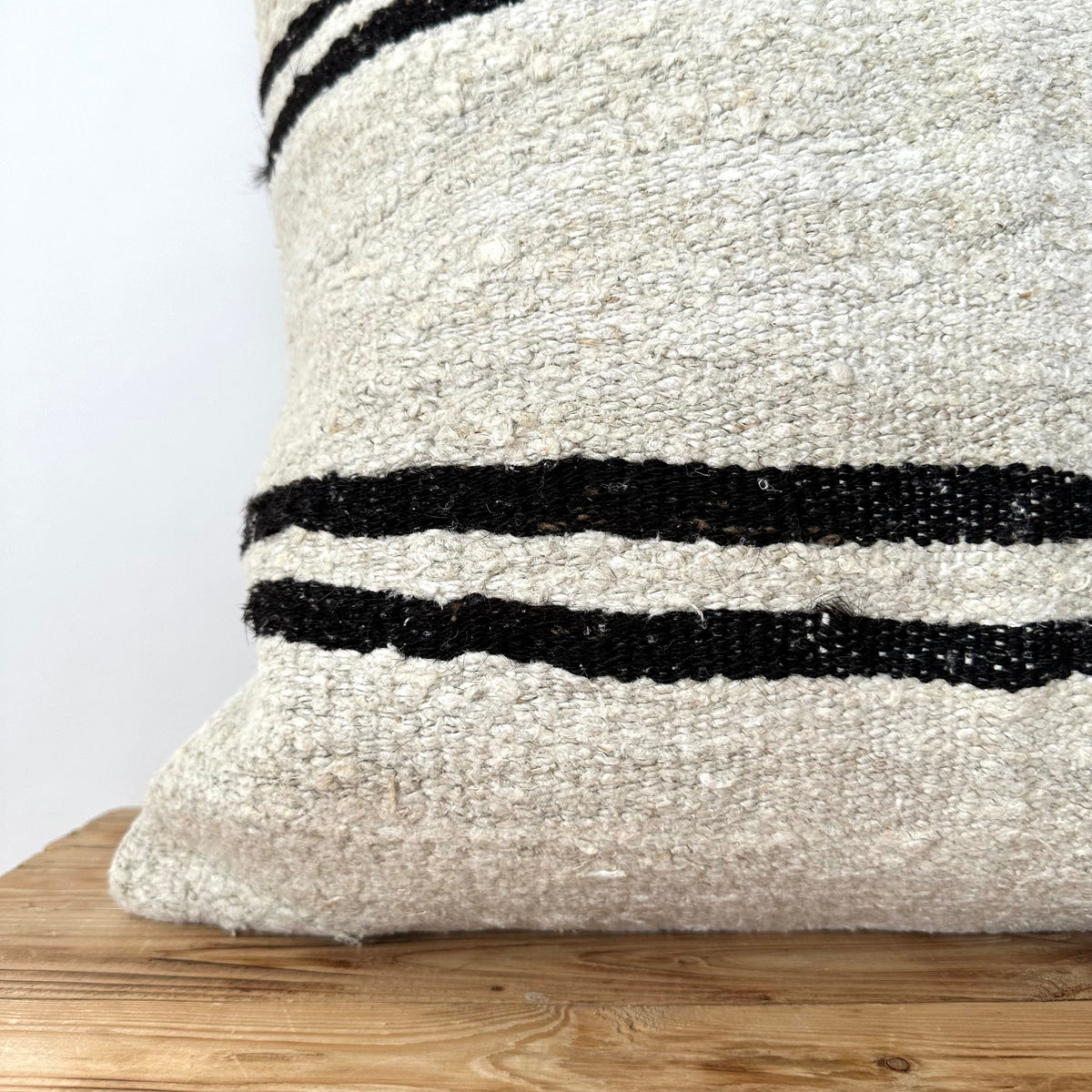 Triona - White Hemp Pillow Cover