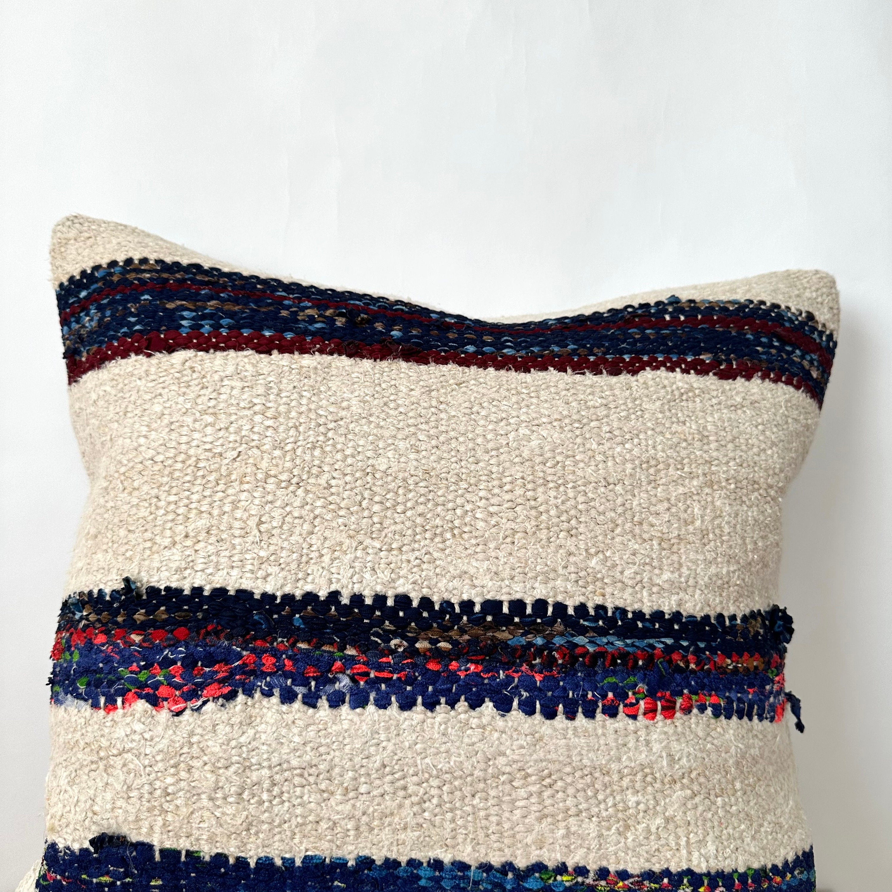 Tilvia - White Hemp Pillow Cover