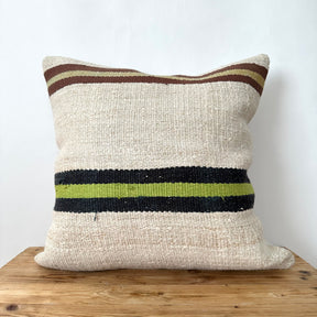 Tekiah - White Hemp Pillow Cover