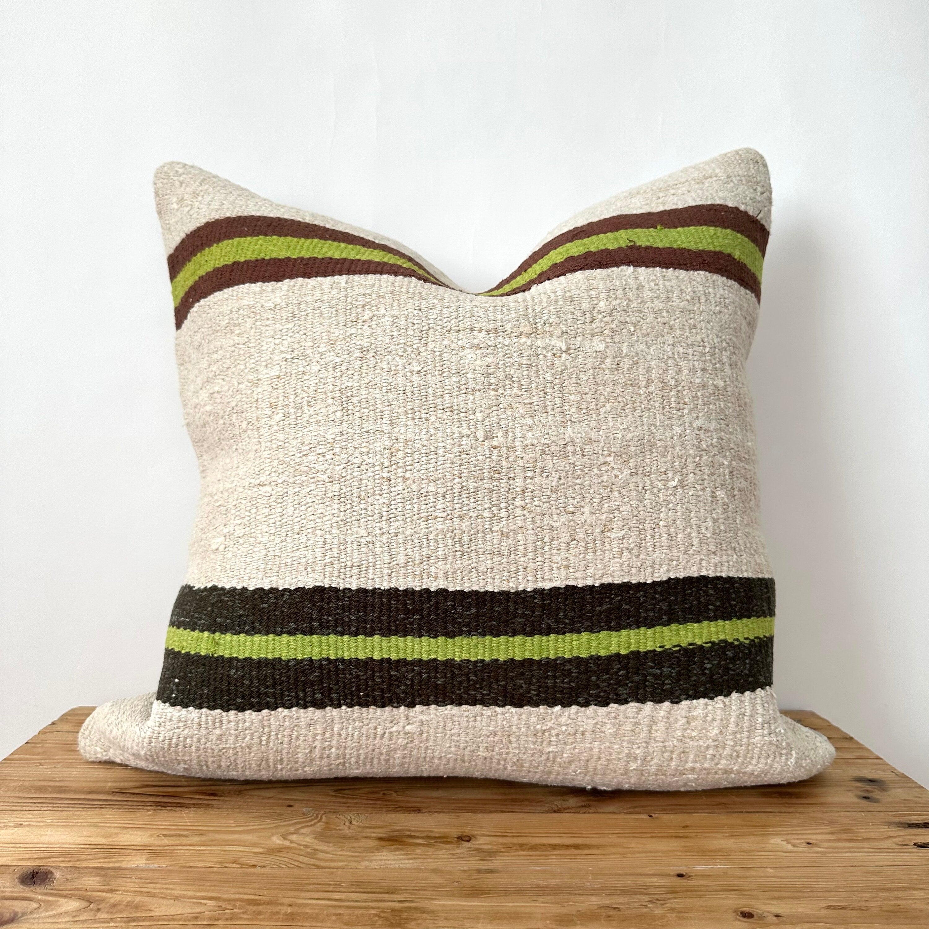 Tamra - White Hemp Pillow Cover