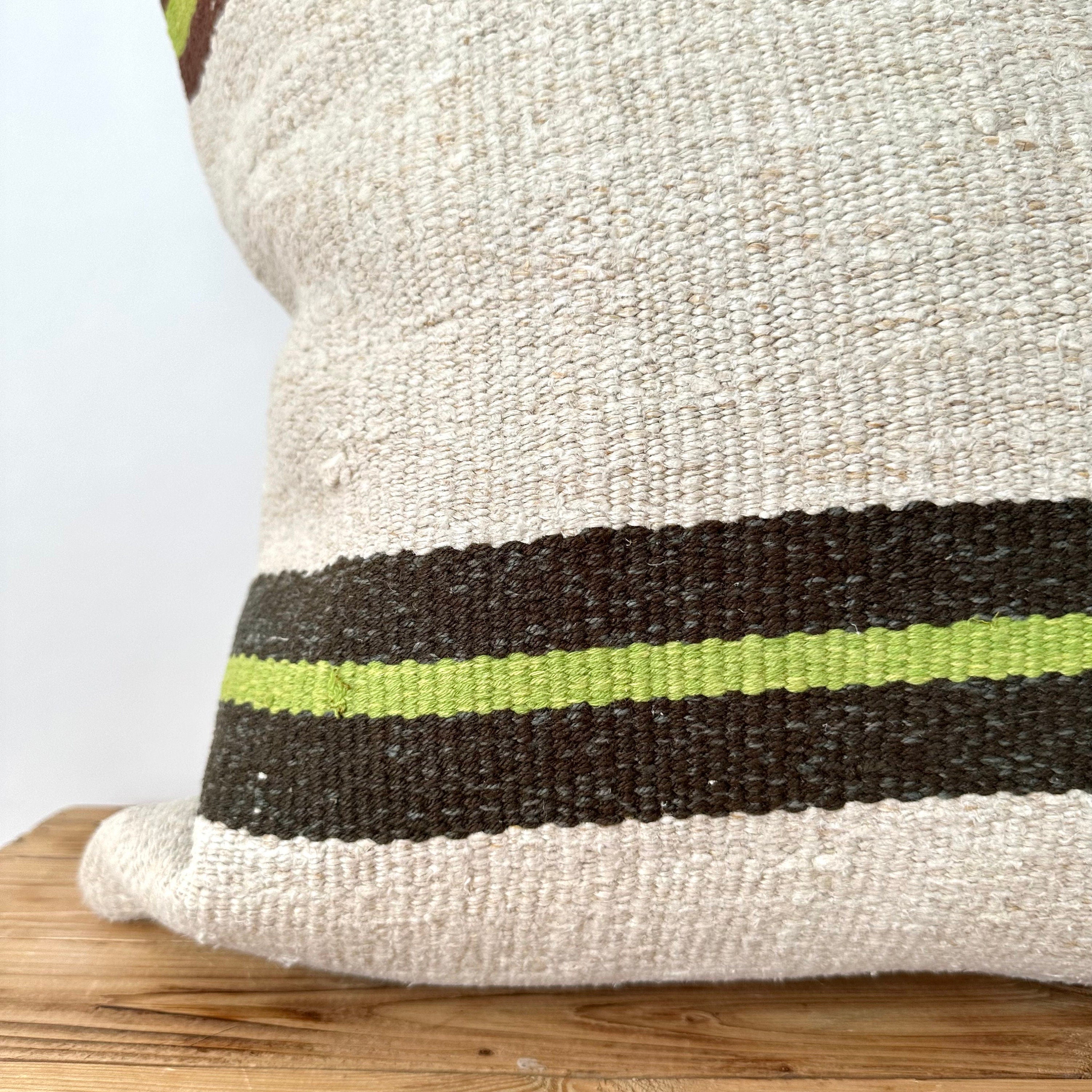 Tamra - White Hemp Pillow Cover