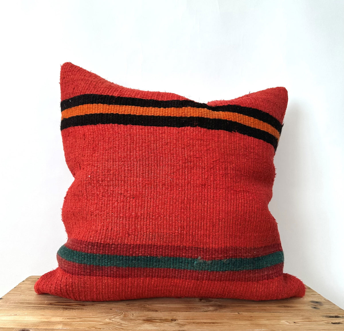 Yelis - Red Hemp Pillow Cover