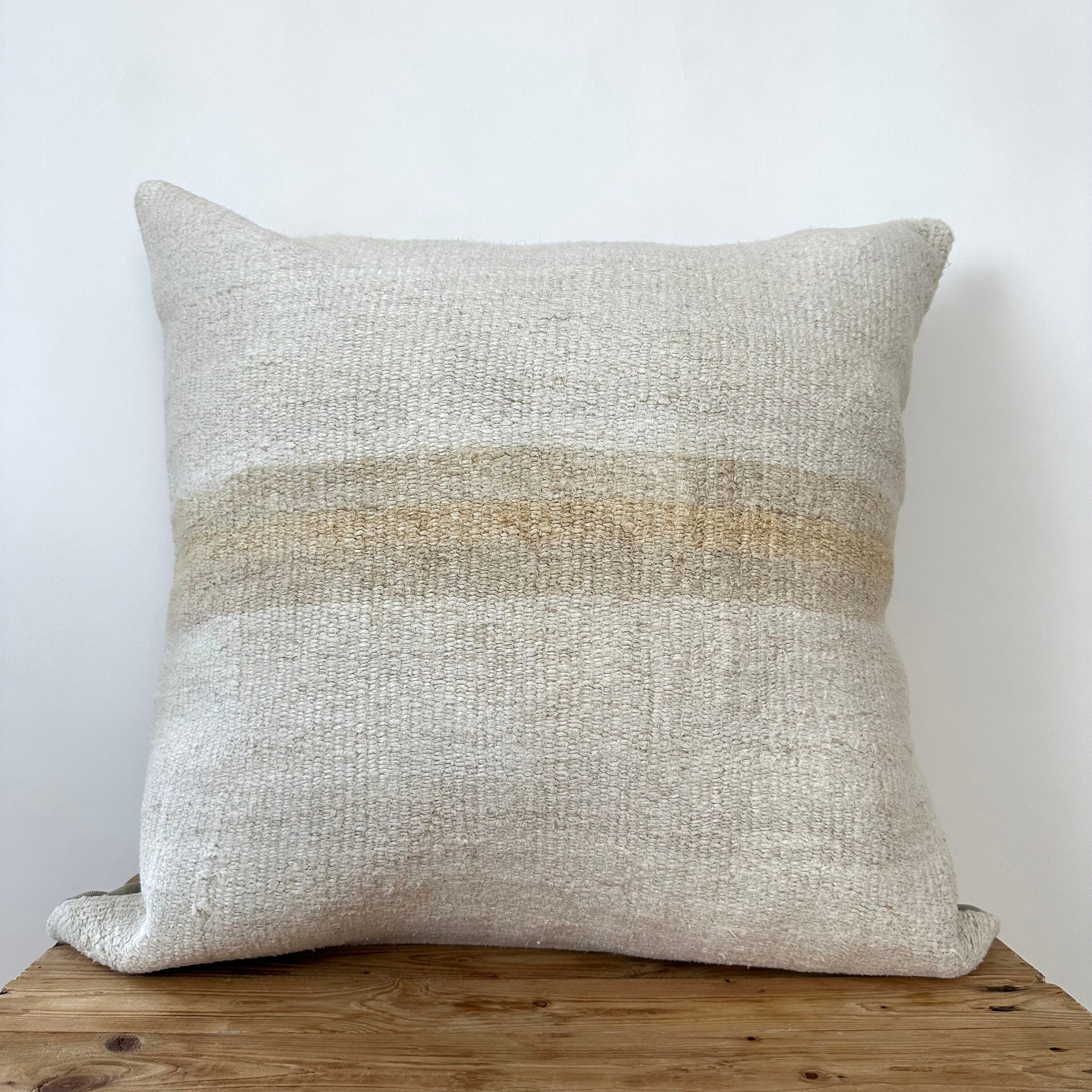 Tulsi - White Hemp Pillow Cover