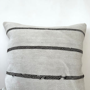 Theonie - White Hemp Pillow Cover