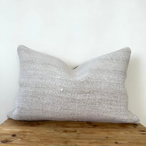 Tezzera - White Hemp Pillow Cover