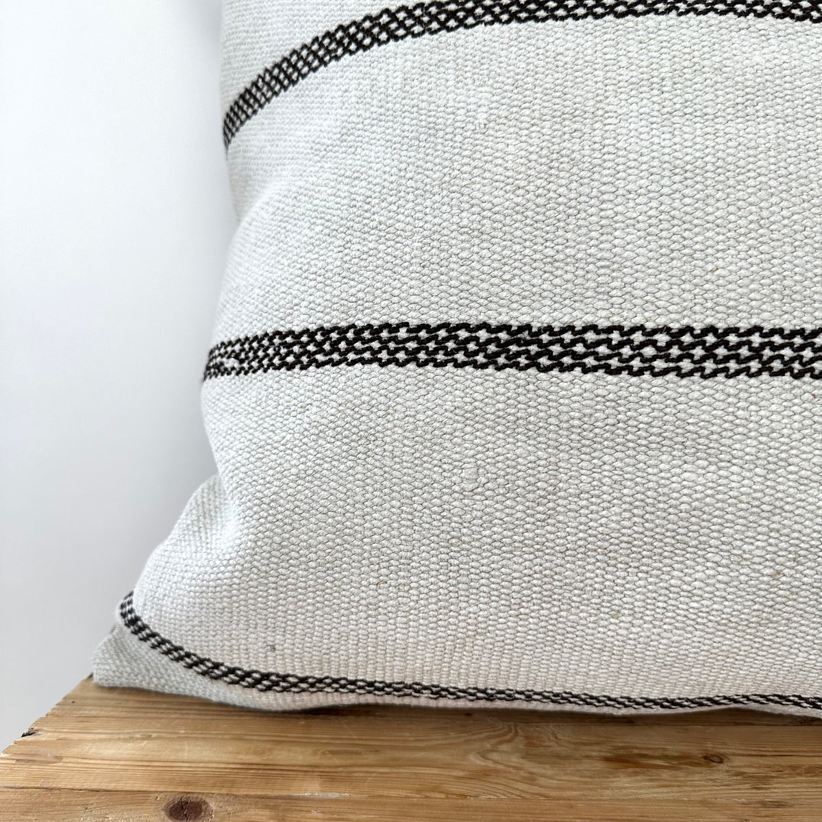 Tovah - White Hemp Pillow Cover