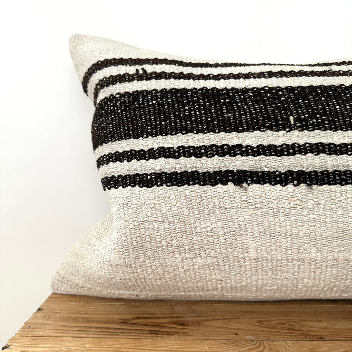 Tynesha - White Hemp Pillow Cover