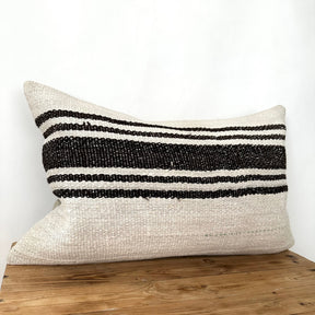 Tynesha - White Hemp Pillow Cover