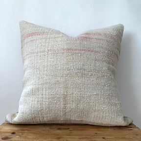 Teleri - White Hemp Pillow Cover