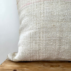 Teleri - White Hemp Pillow Cover