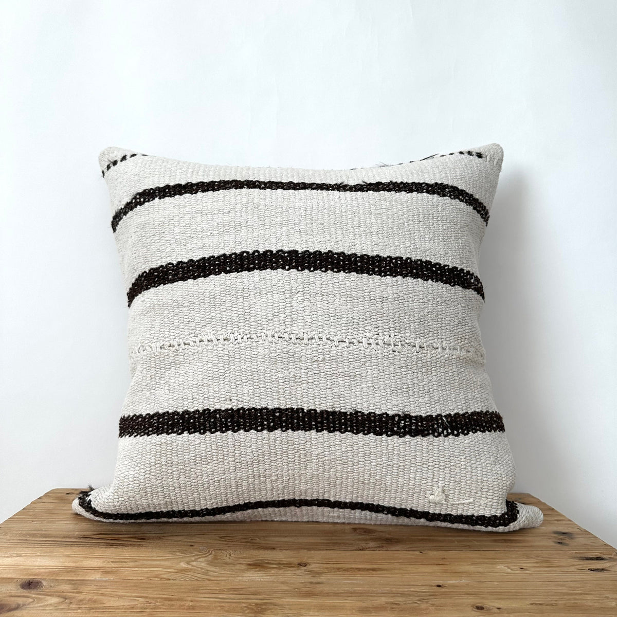 Tifara - White Hemp Pillow Cover