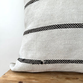 Torri - White Hemp Pillow Cover