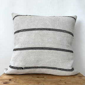 Torri - White Hemp Pillow Cover