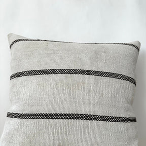 Torri - White Hemp Pillow Cover