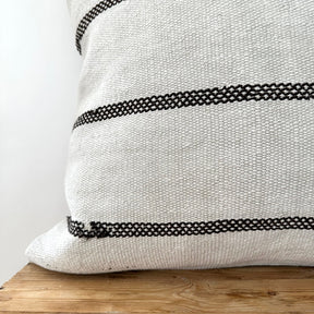 Tysha - White Hemp Pillow Cover