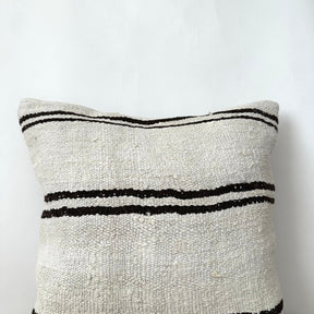 Tamina - White Hemp Pillow Cover