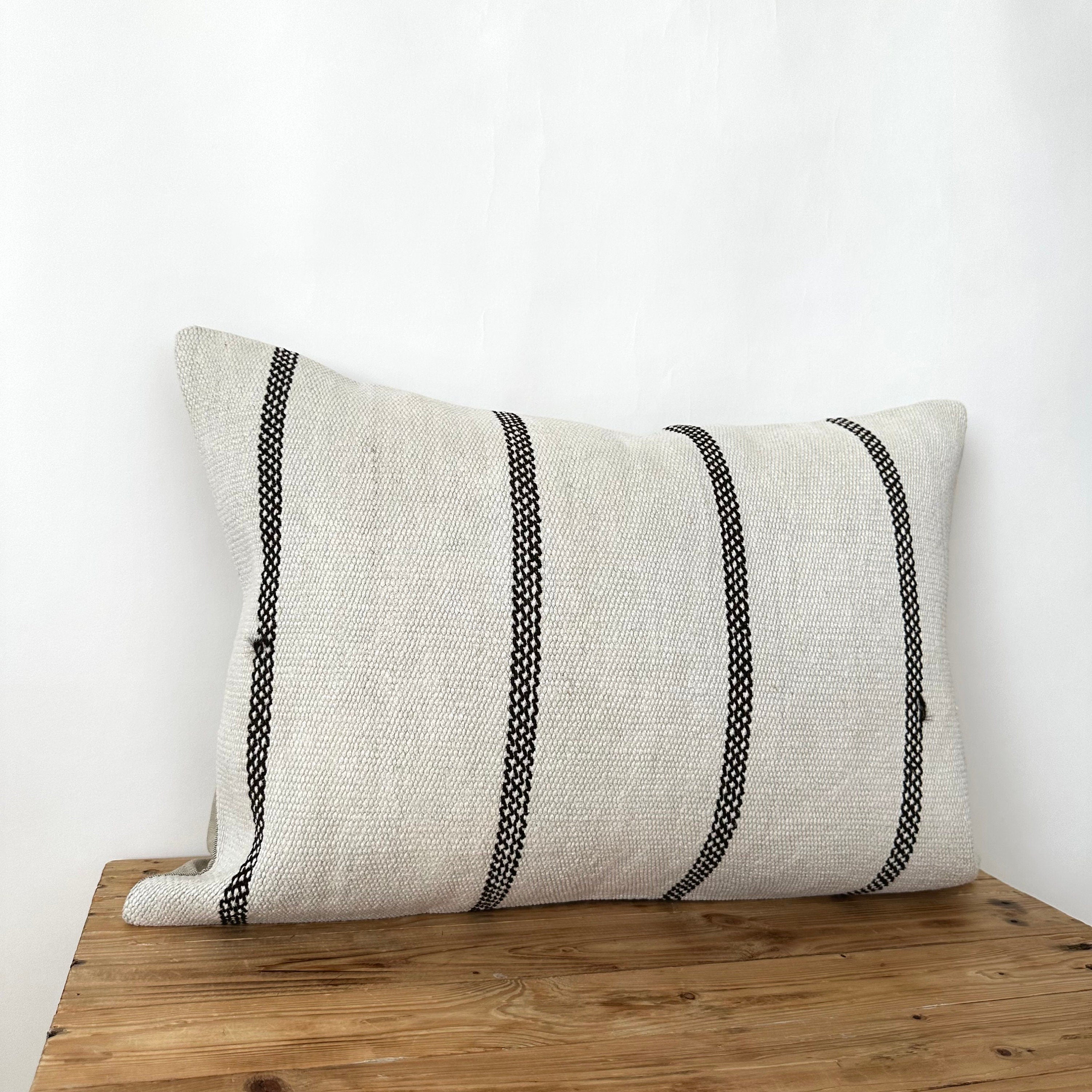 Tilda - White Hemp Pillow Cover