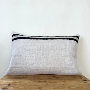 Tasmin - White Hemp Pillow Cover